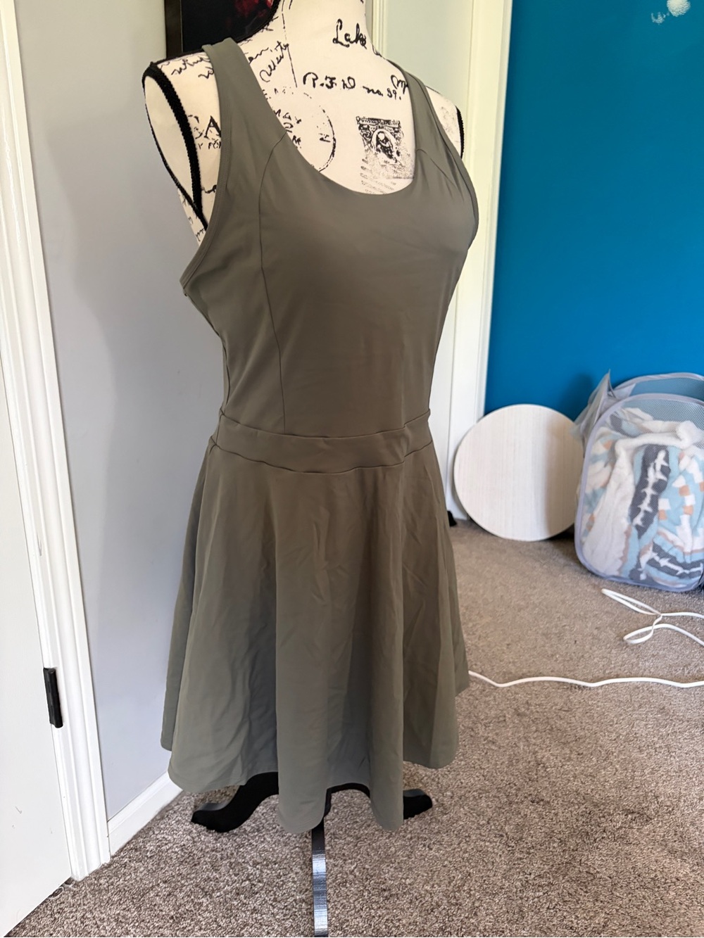 Halara Athletic Dress in Olive Green